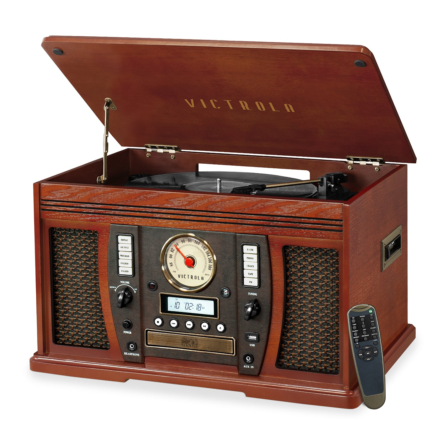 Victrola Aviator 8-in-1 Bluetooth Record Player